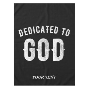 MANTEL DEDICADO A DIOS PERSONALIZABLE GUAY TEXTO BLANCO