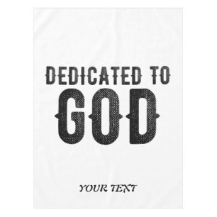 MANTEL DEDICADO A DIOS PERSONALIZABLE GUAY TEXTO NEGRO