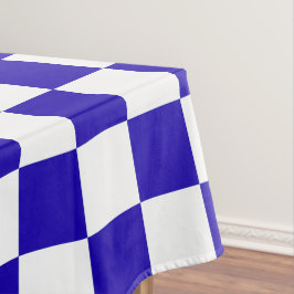 Mantel Deep blue checkered