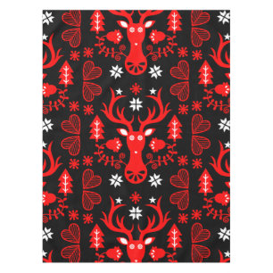 Mantel Deer de Navidades rojos escandinavos