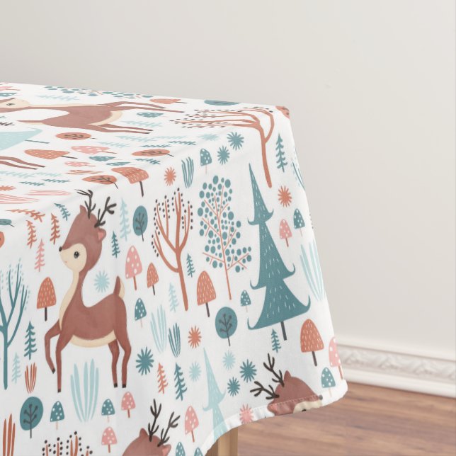 Mantel Deer lindo en Navidades singulares de patrones for (In Situ)
