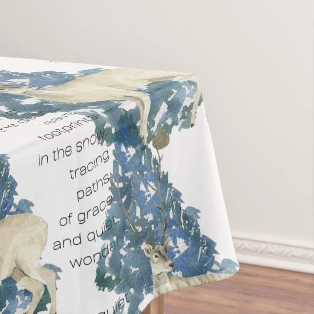 Mantel Dejar Huellas De Venado En La Nieve (In Situ)