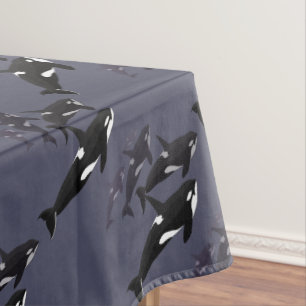 Mantel del arte de la orca del mantel de la