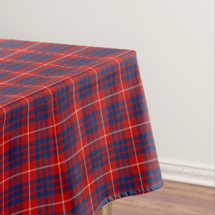 Mantel Del azul rojo del clan de Hamilton tartán