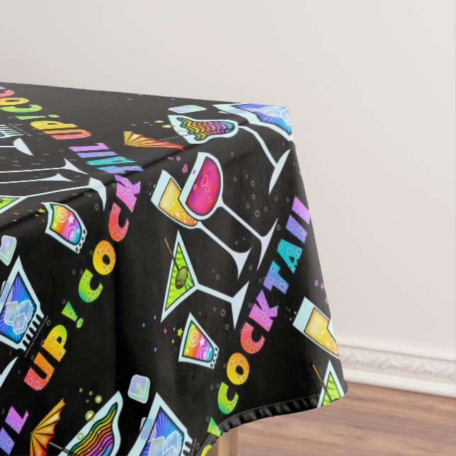 MANTEL DEL CÓCTEL VIDRIOS DE CÓCTEL PARA ARRIBA - (In Situ)