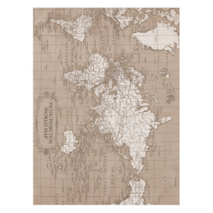 Mantel del mapa del mundo