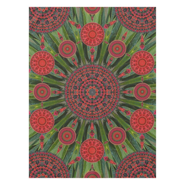 Mantel del navidad del Poinsettia (Anverso)