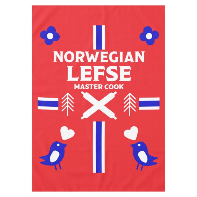 Mantel Delantal de pan plano Lefse noruego (Anverso)