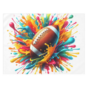 Mantel Deporte de pelota de juego de salpicaduras colorid