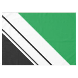 Mantel Deporte Divertido Rayas Blancas Diagonales Verde N