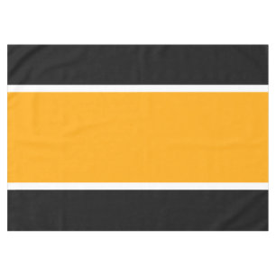 Mantel Deportiva Amarillo Naranja Negro Blanco Rayas Bril