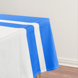 Mantel Deportiva de los 70s Rayas Anchas de Carreras Azul