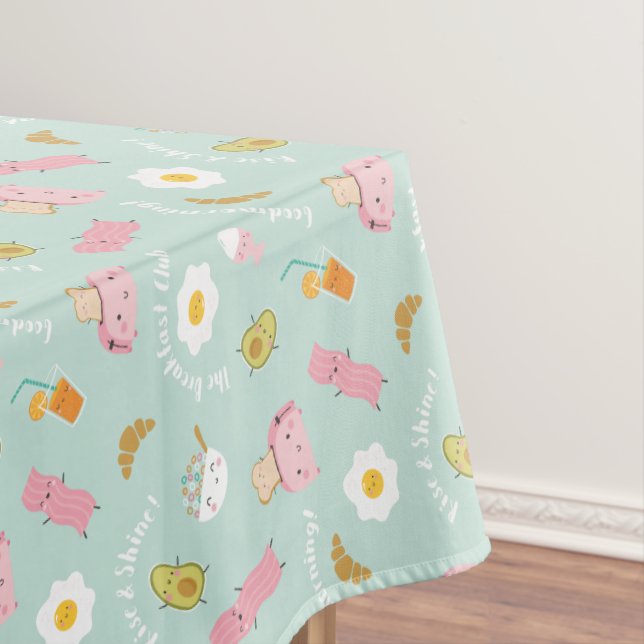 Mantel Desayuno dulce con tocino tostado y huevos a la me (In Situ)