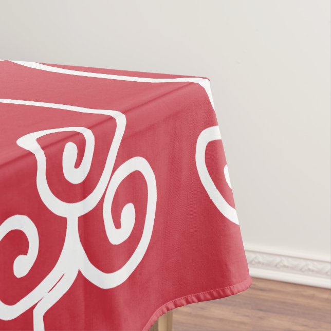 Mantel Deslizadores blancos rojos de ladrillo (In Situ)