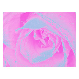 Mantel Detalle perfecto de Rosa rosa y azul claro