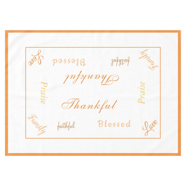 Mantel Día de Acción de Gracias Tablecloth (Frente (Horizontal))