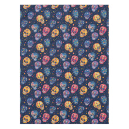 Mantel Día De Los Cránulos Pintados Muertos