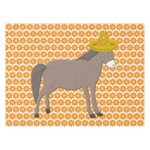 Mantel Día de los muertos en el burro mexicano