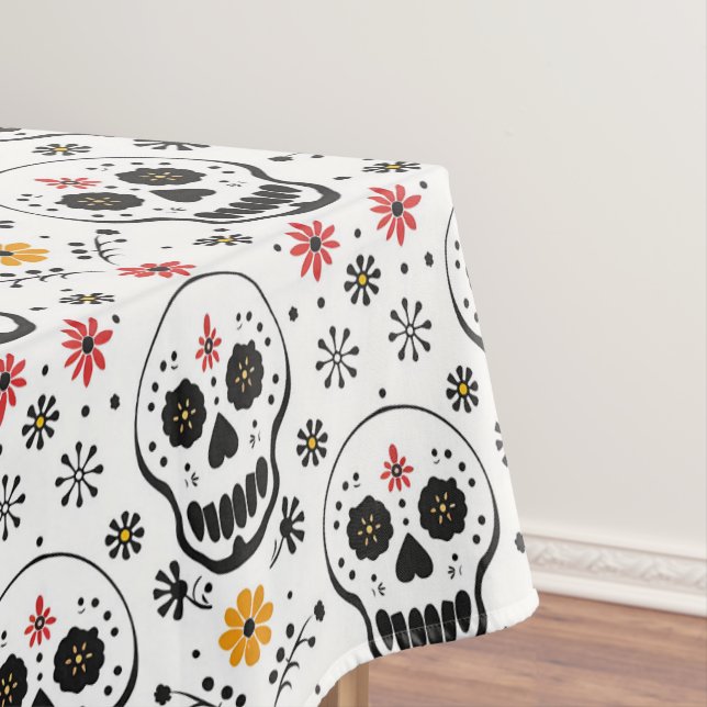 Mantel 💀 Día de Muertos, cráneos de azúcar (In Situ)