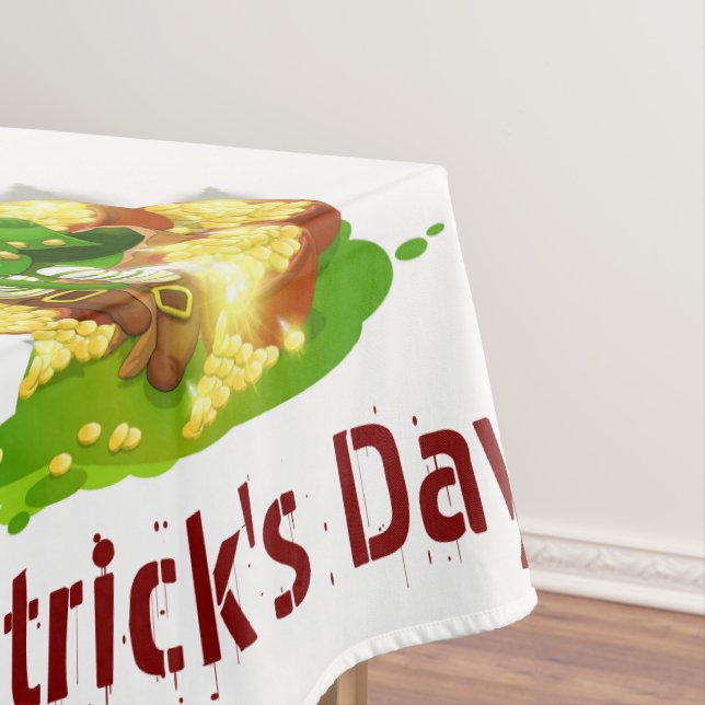 Mantel Día de San Patricio Feliz Cumpleaños Tablecloth (In Situ)