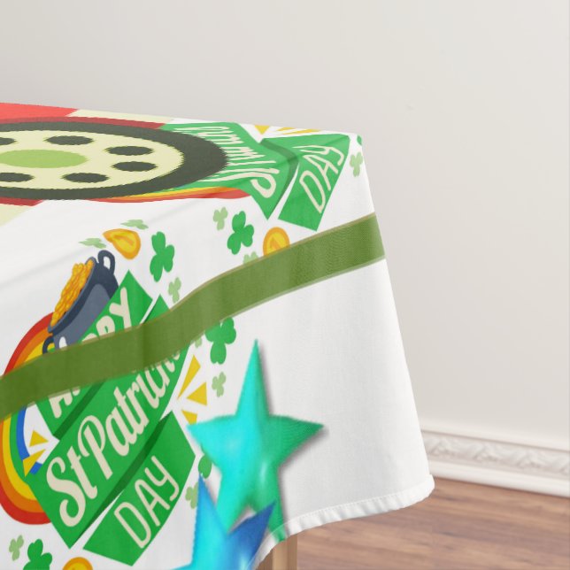 Mantel Día de San Patricio Feliz Cumpleaños Tablecloth (In Situ)