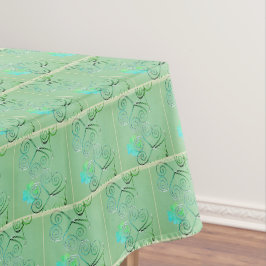Mantel Día de San Patricio Shamrock Misty Green