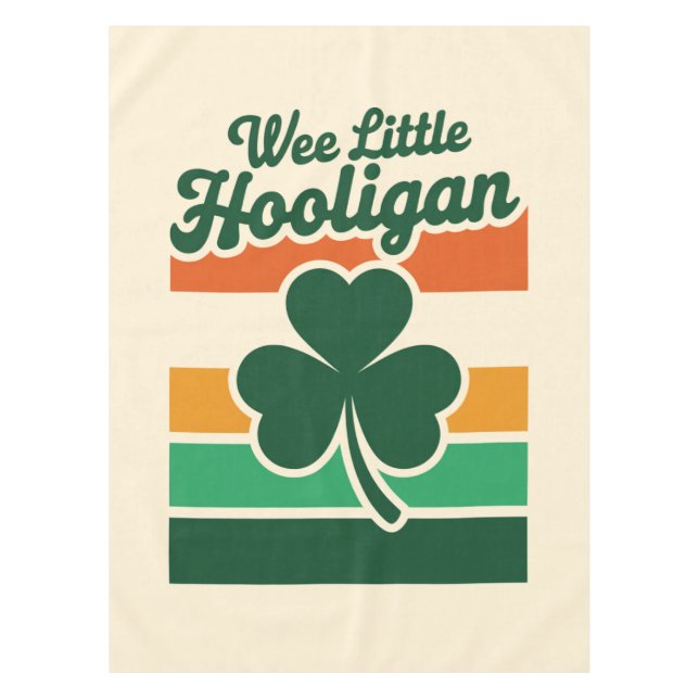 Mantel Día de San Patricio Wee Little Hooligan Divertido  (Anverso)