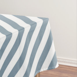 Mantel Diagonal blue and white stripes pattern