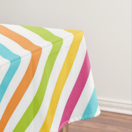 Mantel Diagonal stripes in vibrant colors