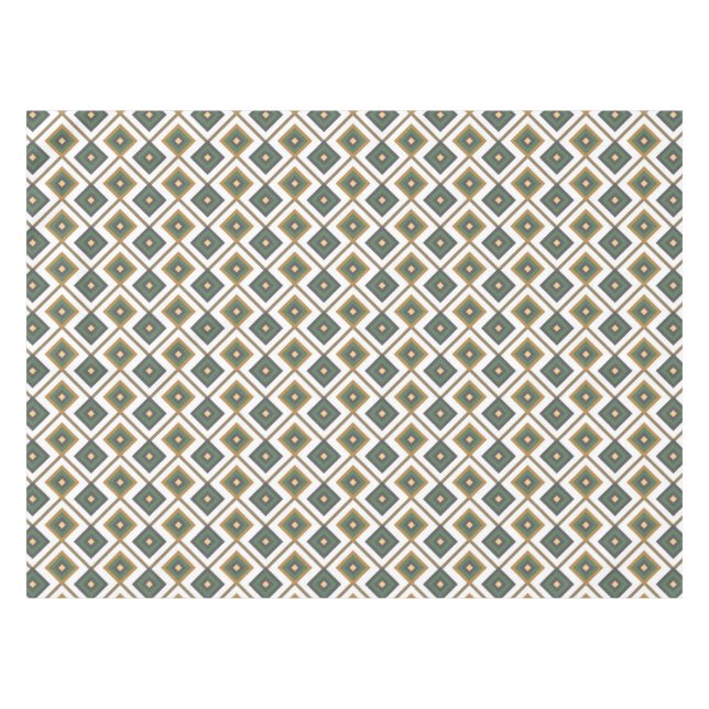 Mantel Diamante en verde (Frente (Horizontal))