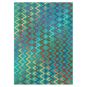 Mantel Diamantes en ZIGZAG - coloreados + tu fondo e idea