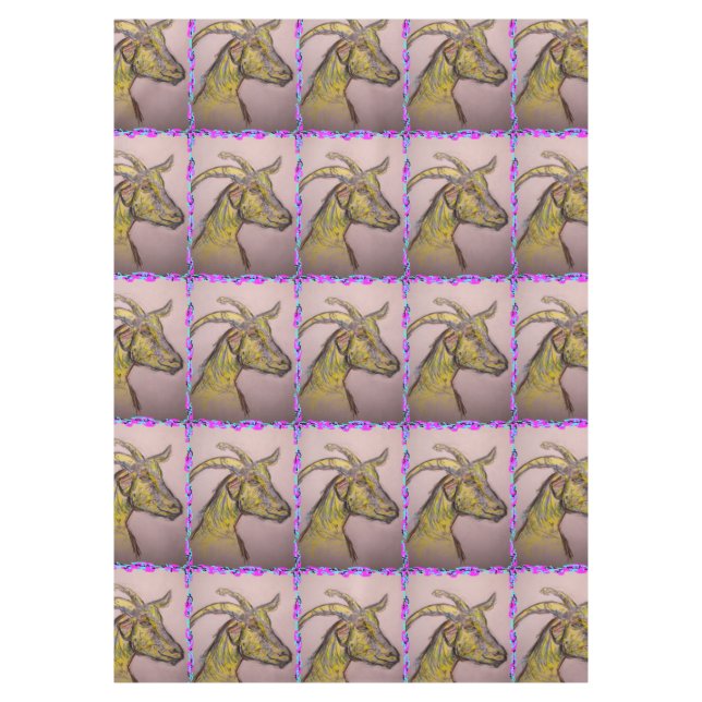 Mantel dibujo de cabra (Anverso)