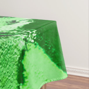 Mantel Dibujo de dunas verdes metálicas toscas