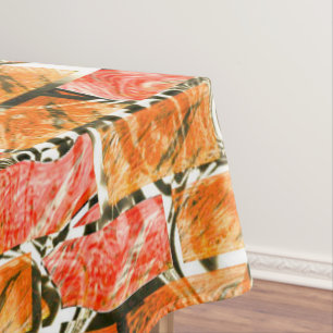 Mantel Dibujo de ladrillo con tonos vivos