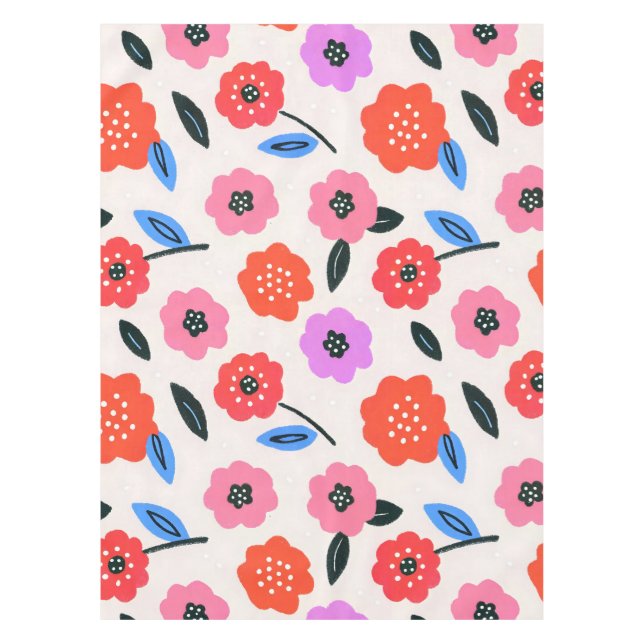 Mantel Dibujo Han patrón de flores (Anverso)