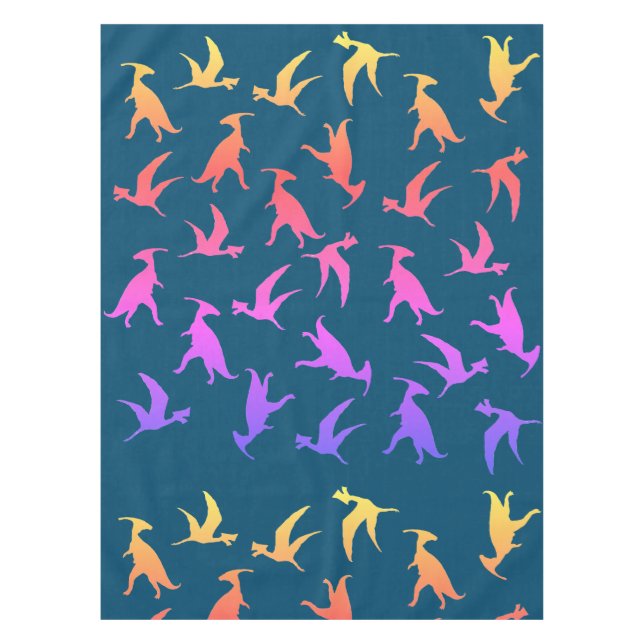 Mantel Dinosaurios coloridos (Anverso)