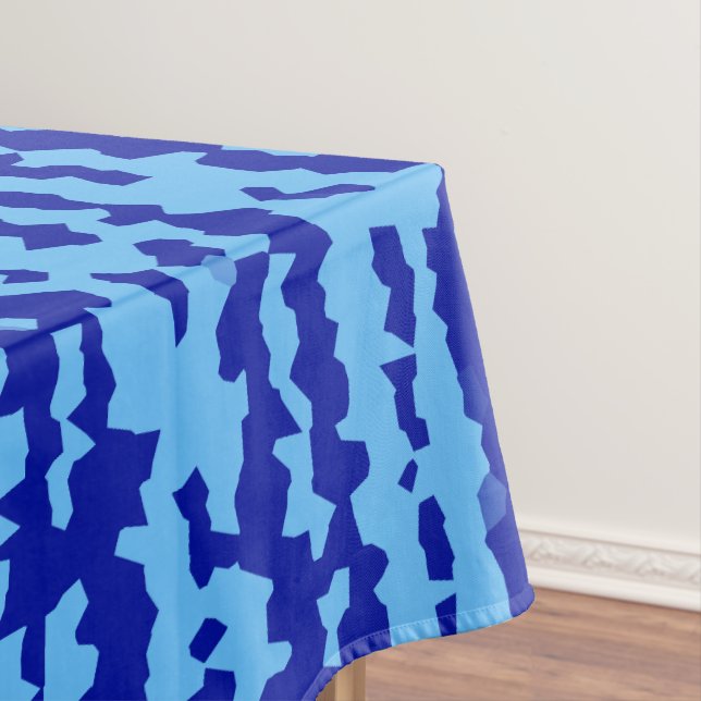 Mantel Diseño abstracto irregular azul cyan (In Situ)