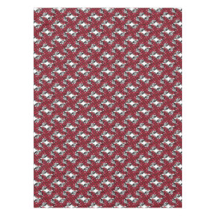 Mantel Diseño Art Nouveau Floral rojo y rosa negro