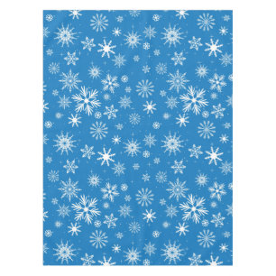 Mantel Diseño azul del navidad del copo de nieve