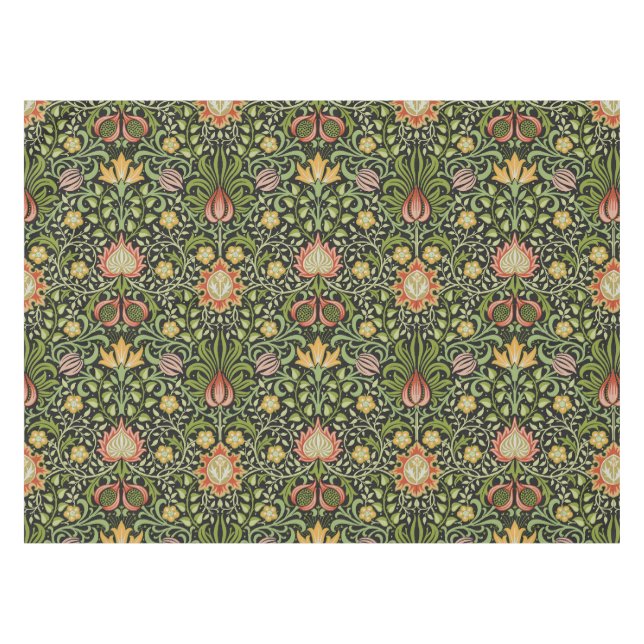 Mantel Diseño Botánico Floral Persa de William Morris (Frente (Horizontal))