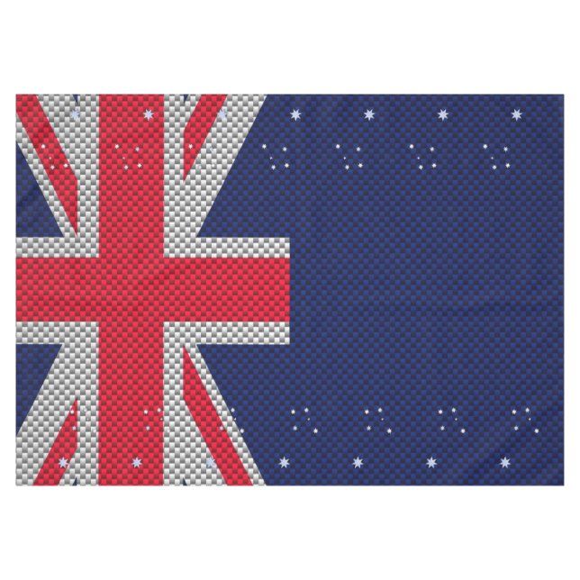 Mantel Diseño de bandera de Australia en estilos cromados (Frente (Horizontal))