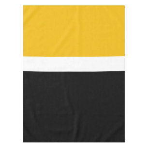 Mantel Diseño de bloques de color amarillo blanco negro
