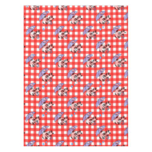 Mantel Diseño de Cuadro de Gingham Rojo Lindo