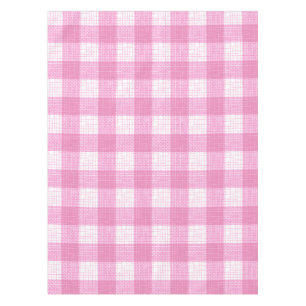 Mantel Diseño de cuadros de cuadros en negrita rosa y bla