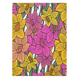 Mantel Diseño de flores de Daffodils coloridas