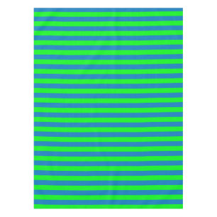 Mantel Diseño de franjas azules y verdes