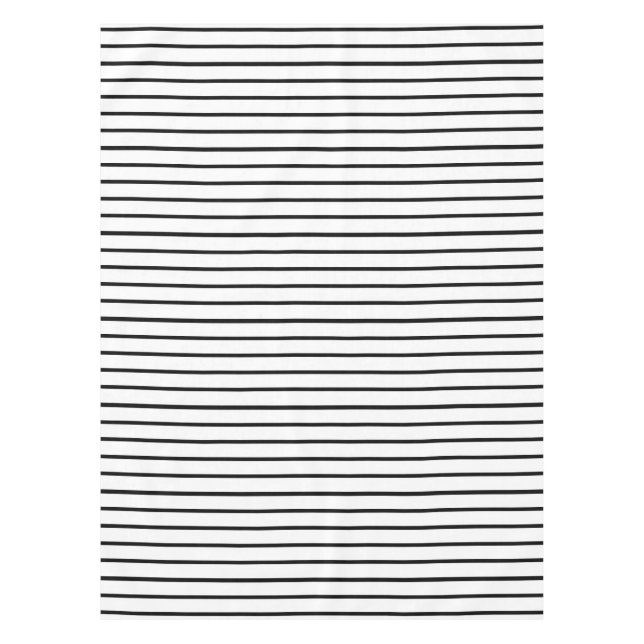 Mantel Diseño de franjas blancas y negras (Anverso)