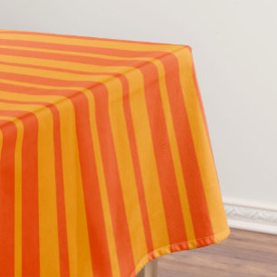Mantel Diseño de franjas de estilo Naranja claro y oscuro