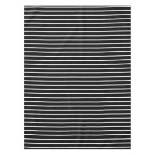 Mantel Diseño de franjas en blanco y negro