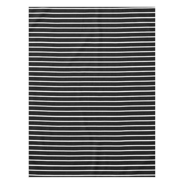 Mantel Diseño de franjas en blanco y negro (Anverso)
